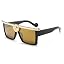 Brown Mirror Lens+gold Frame
