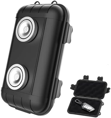 Magnetic Key Box, Magnetic Key Holder Under Car, Hide a Key Magnetic Car Waterproof Key Holder Hider Key Case for Outside Travel, Hide a Key Box for Cars, SUV, Truck - Black, 1 Pack