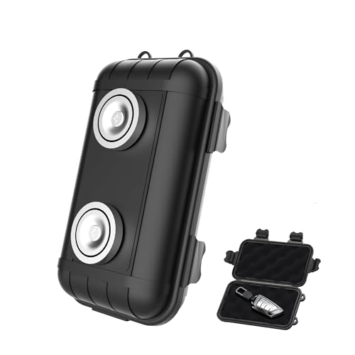Magnetic Key Box, Magnetic Key Holder Under Car, Hide a Key Magnetic Car Waterproof Key Holder Hider Key Case for Outside Travel, Hide a Key Box for Cars, SUV, Truck - Black, 1 Pack