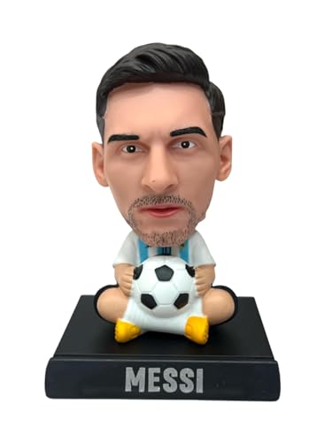 Image of Super Hero Messi B Action Figure Limited Edition Bobblehead with Mobile Holder for Car Dashboard, Office Desk & Study Table (Pack of 1)