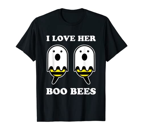 I Love Her Boo Bees Costume d'Halloween pour couple T-Shirt