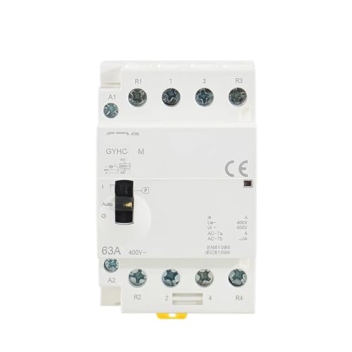 Contacteur modulaire 4P 63A 2NO2NC résolvant la gestion des fortes charges en monophasé