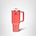 STANLEY Quencher H2.0 Tumbler with Handle and Straw 40 oz | Flowstate 3-Position Lid | Cup Holder Compatible for Travel | Insulated Stainless Steel Cup | BPA-Free | Hot Coral