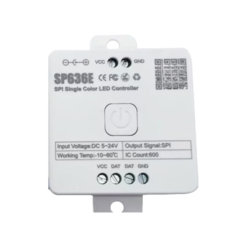 Contrôleur LED SPI SP636E pour animer un ruban fluide monochrome de 5V à 24V