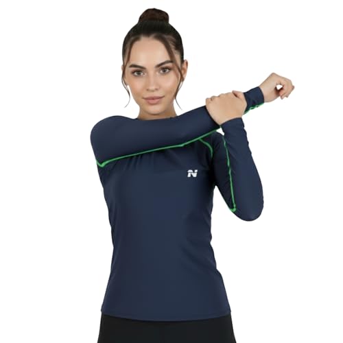 Image of NINQ Women's Long Sleeve Compression T-Shirt for Gym, Running, Yoga & Sports Wear