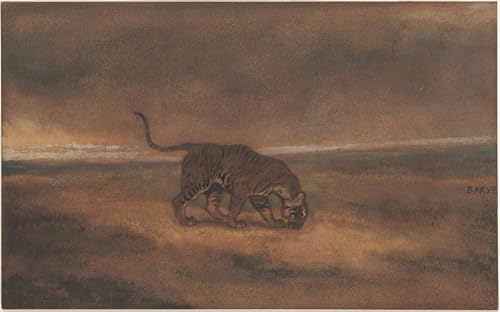 Toile Tigre d'Antoine Louis Barye - Impression murale 60x90cm pour salon