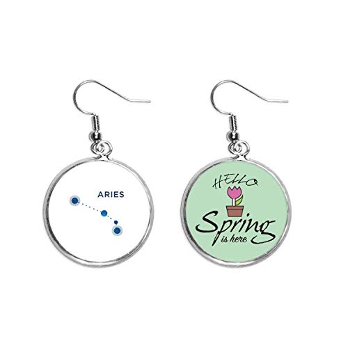 Pendientes de Aries anti-molestias colgante ligero de primavera