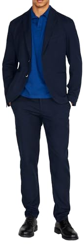 Sisley Giacca 218xsw010, Blu Scuro 06u 06u, 42 Uomo