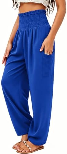 QIANXIZHAN womens Boho Palazzo Slacks