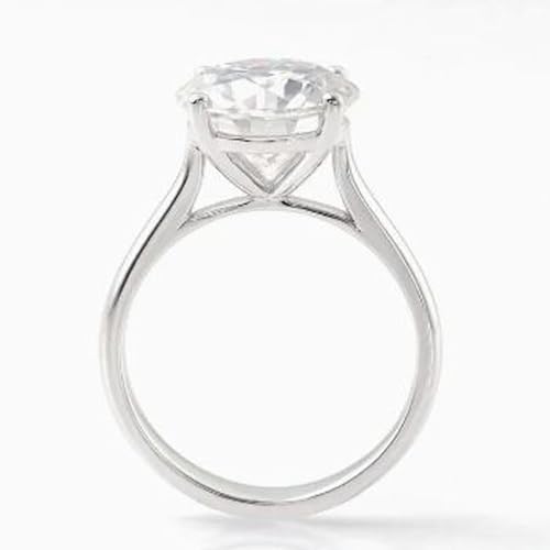 Bague moissanite 5mm argent 925 : brillance éternelle sans ternir - 4