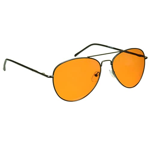 Image of proSPORT Blue Light Blocker Glasses Sleep Better Computer Screen Orange Amber