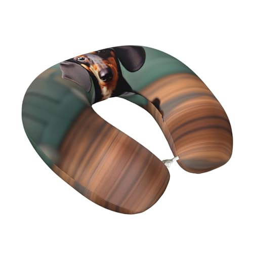 Almohada de espuma viscoelástica tamaño único cuello U miniatura 2