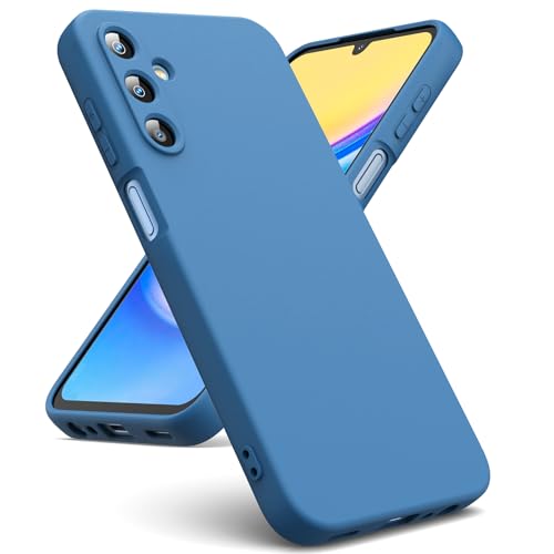 Oududianzi - Funda Compatible con Samsung Galaxy A15 4G / 5G [Carcasa de Silicona Líquida][Interior de Microfibra] Carcasa Antigolpes Protección Gel Ultra Suave Funda Samsung A15 - Azul