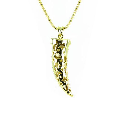 Collier Défense d'Eléphant Strass Orange pour Illuminer vos Tenues d'Eté