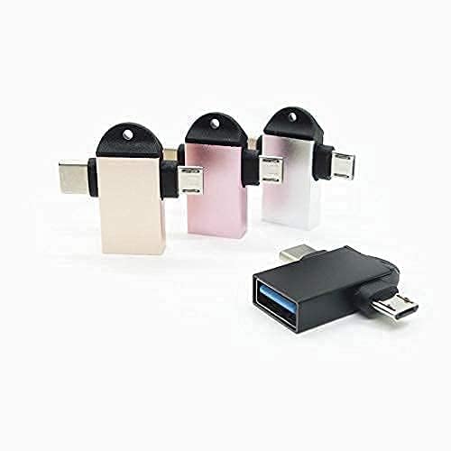 Image of MAXXOX 2IN1 OTG Type C to USB and Type B OTG for Smartphones Compatiable with MacBook Air, MacBook Pro, Windows and All Laptop,Smartphones and Tab