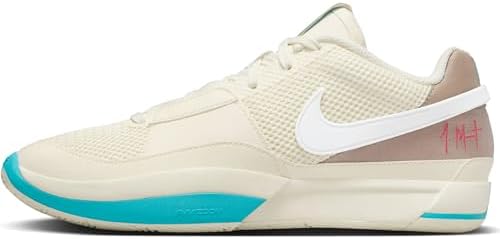 Nike Ja 1 Tênis de basquete masculino, Leite de coco/cáqui/preto