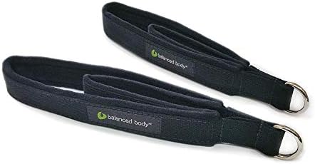 Balanced Body Pilates Double Loops Pair Set, Strap with Loops, Feet Fitness Equipment Straps Cuffs, Reformer Straps