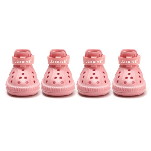 JZXOIVA Dog Shoes for Hot Pavement, Dog Booties for Medium Dogs, Breathable Dog Boots & Paw...