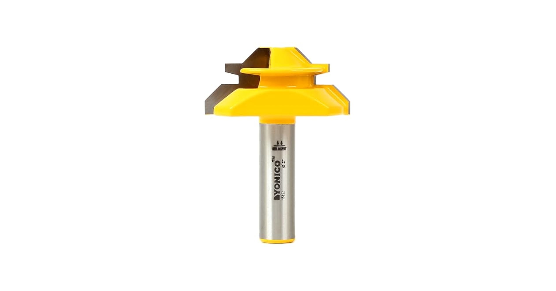 YONICO Lock Miter Router Bit 45 Degree - Up to 3/4-Inch