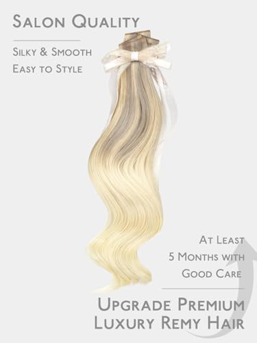 Image of WENNALIFE Genius Tape in Hair Extensions Human Hair, Invisible Tape in