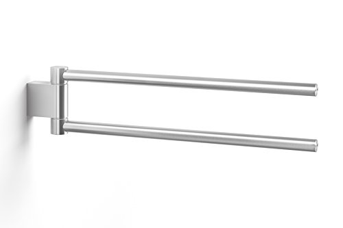 ZACK toallero Doble, Acero, Plata, 46 x 2,8 x 10,4 cm Cover