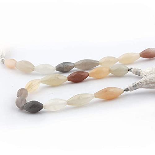 Multi Moonstone briolettes facettées haut de gamme en forme melon de 13mm à 23mm SB755