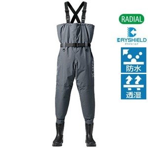 シマノ(SHIMANO) ウェーダー XEFO・ドライシールドウェーダー (中丸チェストハイ・ラジアルソールタイプ) ZT WA-231P タングステン M