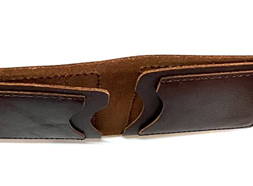 Mens Rustic Snap Card Case Bifold Wallet - Distressed Brown3