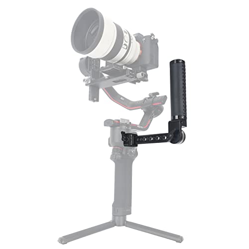 NICEYRIG Side Handle Grip Adjustable Sling Leather Handgrip for DJI RS2 RSC2 RS3 RS3 Pro RS4 RS4 Pro Stabilizer Gimbal with Nato Clamp Rosette Mount-524