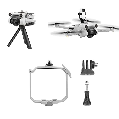 for DJI Mini 3 Proマウントホルダー 拡張マウントブラケット ドローン用 カメラ固定ブラケット ホルダー for Insta360 go 2 カメラと三脚用に拡張 上部に1/4ネジが付き 下部に 1/4 ネジ穴付き ドローンアクセサリー 6
