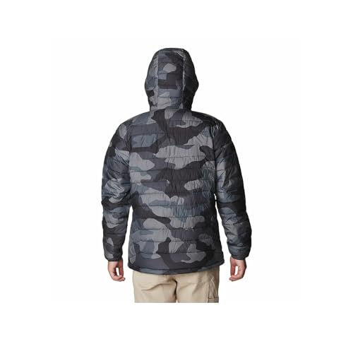 Image of Columbia Men Omni-Heat Reflective Powder Lite Hooded Hiking and Trekking Down Jacket