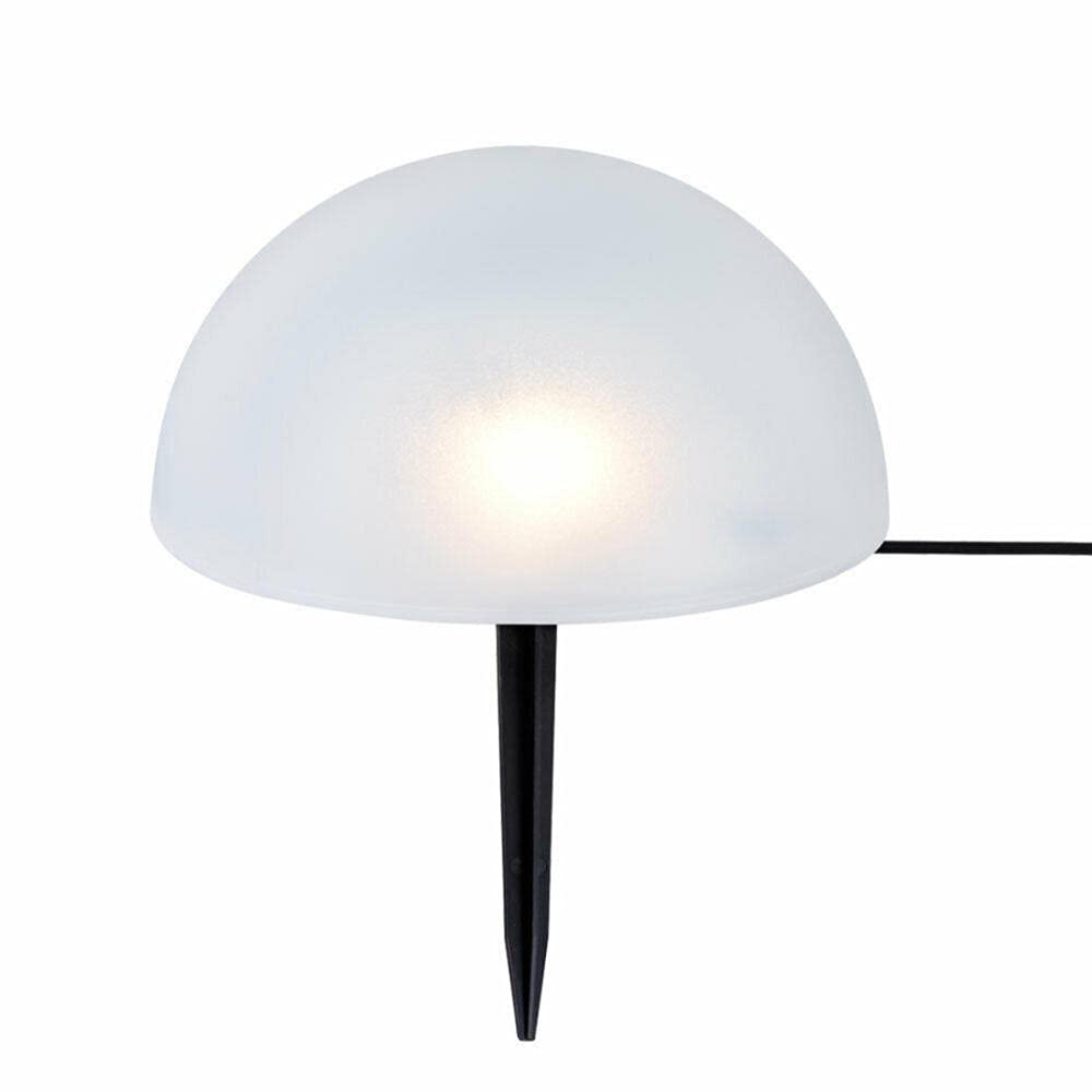 Lámpara solar para césped de jardín, 5 LED, funciona con energía solar, luz en forma de media bola, impermeable, para camino, paisaje, césped