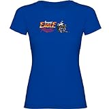  K KRUSKIS - T Shirt Motociclismo Screamin Eagle Manica Corta Donna - XL, Blu reale