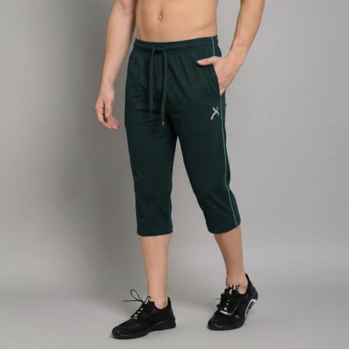 Image of Amul Comfy Men's Cotton Rich Solid Capri