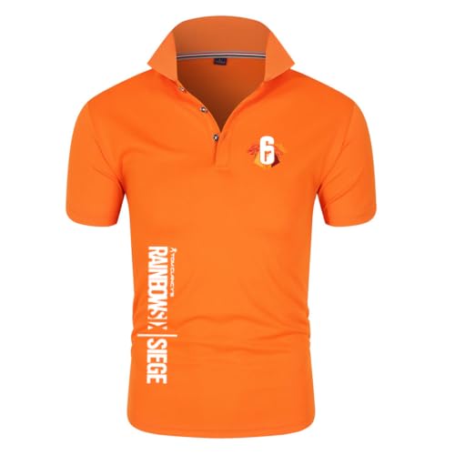 Polo pour homme Rainbow Six Siege imprimé t-shirt golf classique XL
