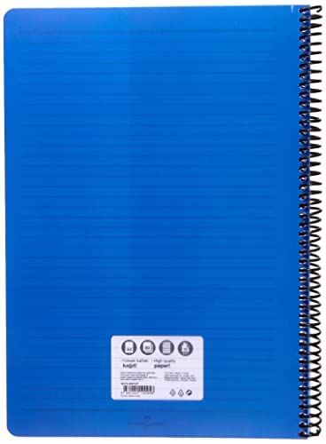 Faber-Castell BiColor Spiralli Defter, A4, 80 Yaprak, 70g Kağıt, Çizgili, Dayanıklı PP Kapak, Asorti Renkler, Kullanışlı ve Şık Tasarım, Tekli Paket