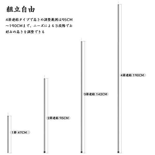ZHBBRT タープポール テントポール キャンプポール 2本セッ