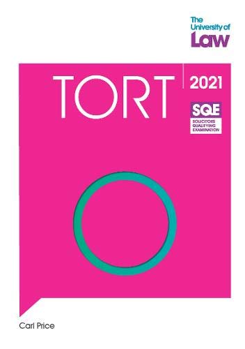 The University of Law Publishing Limited SQE - Tort