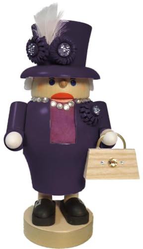 Richard Glaesser Nussknacker Königin Queen lila aus Seiffen im...