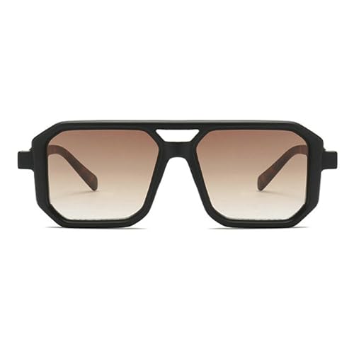 willochra Retro Square Pilot Sunglasses Women Men 70s Double Bridge Vintage Rectangle UV400 punk black gree Sun Glasses