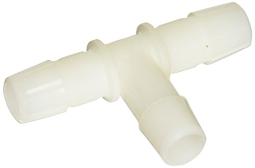 Eldon James T0-8NN Natural Nylon Equal Barb Tee, 1/2