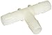 Eldon James T0-8NN Natural Nylon Equal Barb Tee, 1/2" Hose Barb (Pack of 10)