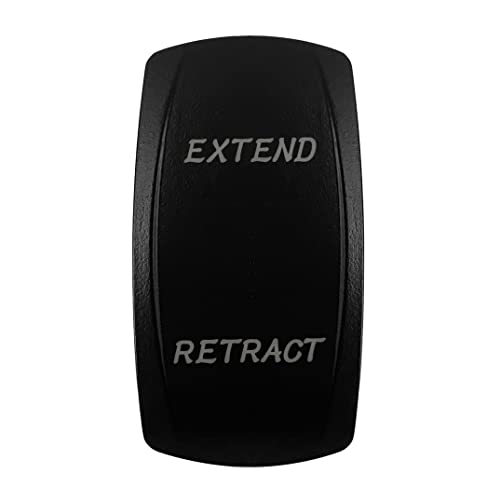 Image of Extend /Retract Rocker Switch Cover for Car Boat Dashboard Laser Etched Switch Cover