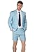 MAGMAGE Male Men’s Summer Suit 2 Piece Suit Cause Blazer and Breathable Shorts Fashion Suit