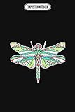  Composition Notebook: Ethnic Dragonfly Audioquest Blue Corkcicle Dragonflies Barrette Dragonfly Notebook Journal Notebook Blank Lined Ruled 6x9 100 Pages