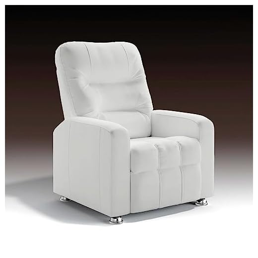 Poltrona do Papai Reclinável Maldivas Corano Branco - Speciale Home