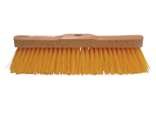 Mexyl Hofbesen aus Holz – PVC-Faser gelb – 33 cm – Innen Außen – 404