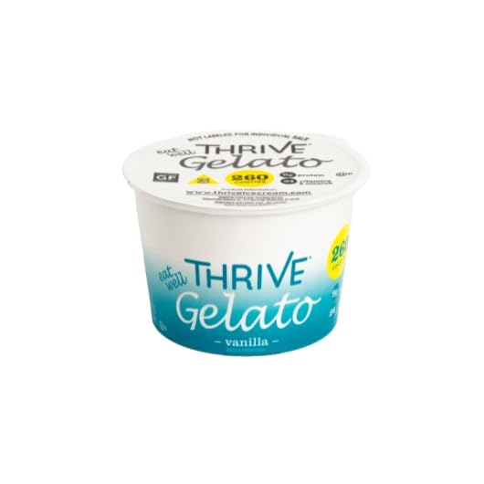 Thrive Frozen Nutrition, Vanilla Gelato, 4 oz Cups (36 count)