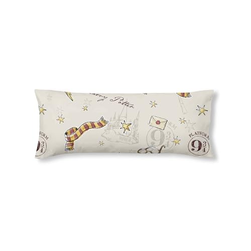 BELUM | Funda de Almohada Harry Potter 100% algodón Gryffindor Scarf Cama de 90. - Funda Almohada Harry Potter Licencia Oficial