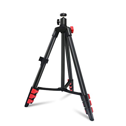 Phone Tripod, SLFC Camera Tripod, Portable Travel Tripod, Video Tripod for Phone/Camera/GoPro, 4 Adjustable Heights, Bluetooth Remote Shutter, Great for Photography/Video Recording/YouTube Live/Vlog